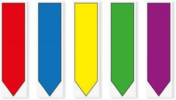 ZAKŁADKI INDEKSUJĄCE FOLIOWE 11,9X43,2MM 3M POST-IT® 684-ARR1 MIX*5 5*20SZT