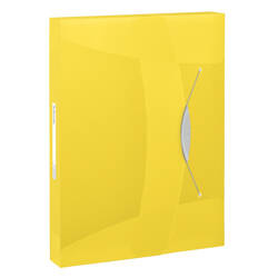 TECZKA Z GUMKĄ A4 ESSELTE VIVIDA 624052 ŻÓŁTY PP 40 MM