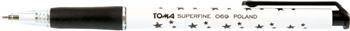 Długopis automatyczny TOMA SUPERFINE TO-069 3 2 czarny 0.5 ob. w gwiazdki