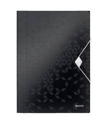 Teczka z gumką A4 LEITZ WOW 45990095 czarna PP 15mm