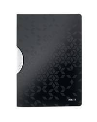 Skoroszyt plastikowy z klipem A4 LEITZ WOW 41850095 czarny PP