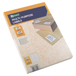 ETYKIETY SAMOPRZYLEPNE 105X37MM D.RECT BIAŁE 100ARK*16SZT