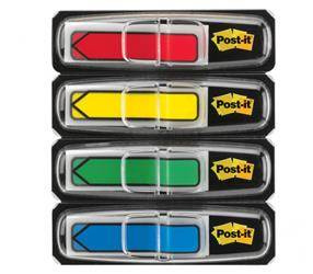 ZAKŁADKI INDEKSUJĄCE FOLIOWE 11,9X43,1MM 3M POST-IT® 684-ARR3 MIX*4 4*24SZT