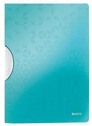 Skoroszyt plastikowy z klipem A4 LEITZ WOW 41850051 turkusowy PP