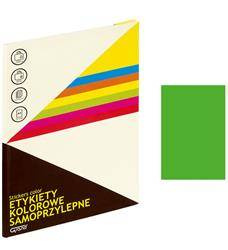 ETYKIETY SAMOPRZYLEPNE 210X297MM GRAND 150-1064 ZIELONE 25ARK