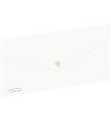 TECZKA KOPERTOWA NA GUZIK 254X130MM GRAND ZP042 120-1478 TRANSPARENTNA BIAŁA PP