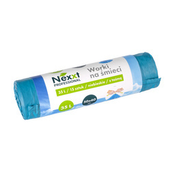 WORKI LDPE Z TAŚMĄ EMERSON NEXXT NIEBIESKIE 35L 15SZT.