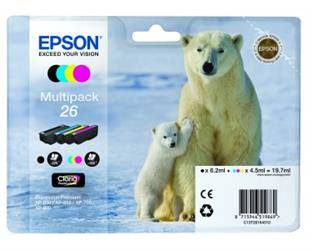 TUSZ ORYGINALNY EPSON T2616 C13T26164010 CMYK 200BK STRON