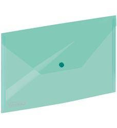 TECZKA KOPERTOWA NA GUZIK A4 GRAND 9113 120-1165 TRANSPARENTNA ZIELONA PP