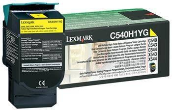 TONER ORYGINALNY LEXMARK C540H1YG YELLOW 2000 STRON