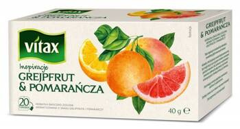 HERBATA GREJPFRUT I POMARAŃCZA VITAX INSPIRATIONS 20 TOREBEK
