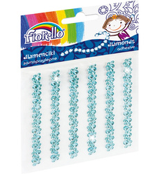 DIAMENCIKI SAMOPRZYLEPNE W PASKACH FIORELLO GR-DS06 170-2402 BŁĘKITNE