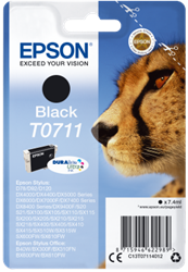 TUSZ ORYGINALNY EPSON T0711 C13T07114012 CZARNY 7,4 ML