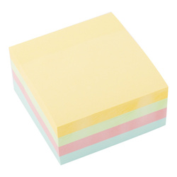 KARTECZKI SAMOPRZYLEPNE 76X76MM D.RECT MIX PASTEL 400KART