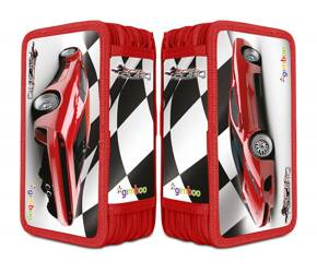 PIÓRNIK SZKOLNY Z WYPOSAŻENIEM 3 KOMORY GIMBOO WYŚCIG CZERWONY