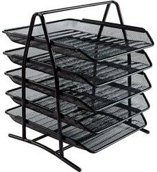 SZUFLADA NA DOKUMENTY GRAND GR-071 5 SZUFLAD 120-1955 CZARNA 350X300X390MM METALOWA SIATKA