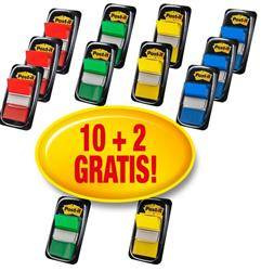 ZAKŁADKI INDEKSUJĄCE FOLIOWE 25,4X43,2MM 3M POST-IT® 680 -P10+2 10+2X50SZT