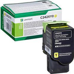 TONER ORYGINALNY LEXMARK C242XY0 YELLOW 3500 STRON