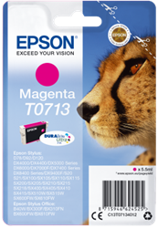 TUSZ ORYGINALNY EPSON T0713 C13T07134012 MAGENTA 5,5 ML