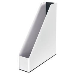 Pojemnik na czasopisma&katalogi LEITZ WOW 53621095 biało-czarny