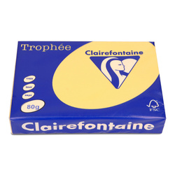 PAPIER KSERO KOLOR A4 TROPHEE ZŁOTY ŻÓŁTY 80G 500 ARK