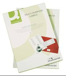 ETYKIETY SAMOPRZYLEPNE 70C35MM Q-CONNECT BIAŁE 100ARK*24SZT