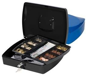 KASETKA NA KLUCZYK 325X85X235MM Q-CONNECT NIEBIESKA