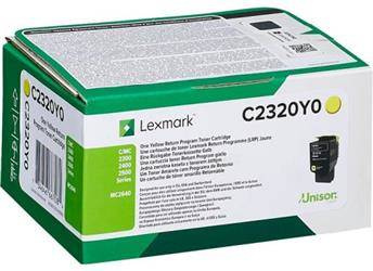 TONER ORYGINALNY LEXMARK C2320Y0 YELLOW 1000 STRON