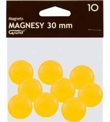 MAGNESY 30MM GRAND 130-1698 ŻÓŁTE 10SZT