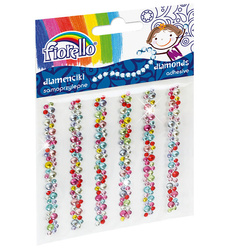 DIAMENCIKI SAMOPRZYLEPNE W PASKACH FIORELLO GR-DS08 170-2404 MIX KOLORÓW