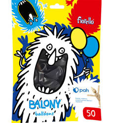 BALONY 10" FIORELLO 170-2629 METALICZNY CZARNY 50SZT