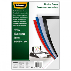 OKŁADKI DO BINDOWANIA A4 FELLOWES FUTURA 5376501 PRZEZROCZYSTE MATOWE 280MIC 100 SZT