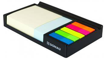 PRZYBORNIK NA KARTECZKI I ZAKŁADKI 164X104X24MM DONAU CZARNY