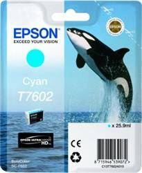 TUSZ ORYGINALNY EPSON T7602 C13T76024010 CYAN 25,9 ML