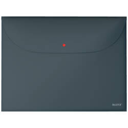 TECZKA KOPERTOWA A4 LEITZ COSY 47090089 AKSAMITNY SZARY PP 2 PRZEGRÓDKI 3SZT