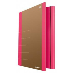 TECZKA Z GUMKĄ A4 DONAU LIFE RÓŻOWA KARTON 500 G/M²