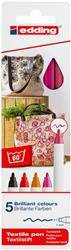 PISAKI TEKSTYLNY PUDEŁKO EDDING 4600 MIX KOLORÓW 1MM 5SZT