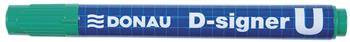 MARKER PERMANENTNY DONAU D-SIGNER U ZIELONY OKRĄGŁY 2-4MM
