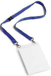 IDENTYFIKATOR OTWARTY OD GÓRY A6 DURABLE 852507 Z GRANATOWĄ TAŚMĄ 1 SZT.