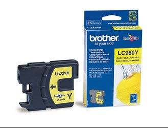TUSZ ORYGINALNY BROTHER LC980Y YELLOW 260 STRON