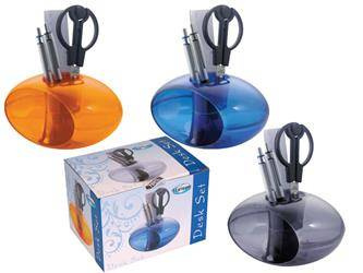 PRZYBORNIK NA BIURKO Z WYPOSAŻENIEM CENTRUM 83900 CZARNY PLASTIKOWY