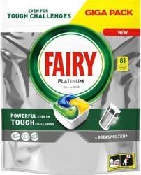 TABLETKI DO ZMYWARKI LEMON FAIRY PLATINUM 81SZT
