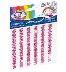 DIAMENCIKI SAMOPRZYLEPNE W PASKACH FIORELLO GR-DS05 170-2401 RÓŻOWE
