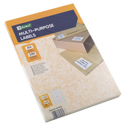 ETYKIETY SAMOPRZYLEPNE 38X21.2MM D.RECT BIAŁE 100ARK*65SZT