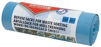 WORKI NA ŚMIECI LDPE OFFICE PRODUCTS NIEBIESKIE 120L 10SZT.