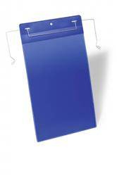 KIESZEŃ MAGAZYNOWA PIONOWA Z UCHWYTAMI Z DRUTU A4 DURABLE 175307 NIEBIESKA 50SZT