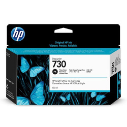 HP ORYGINALNY INK / TUSZ P2V67A, HP 730, PHOTO BLACK, 130ML, HP HP DESIGNJET T1600 SERIES,1700 SERIES,2600 SERIES