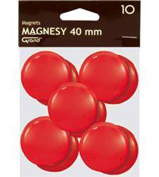 MAGNESY 40MM GRAND 130-1701 CZERWONE 10SZT