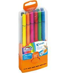 FLAMASTRY TRÓJKĄTNE W POJEMNIKU PLASTIKOWYM FIORELLO GR-290 160-1980 MIX*12SZT