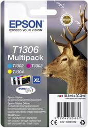 TUSZ ORYGINALNY EPSON T1306 C13T13064012 CMY 3*10,1 ML
